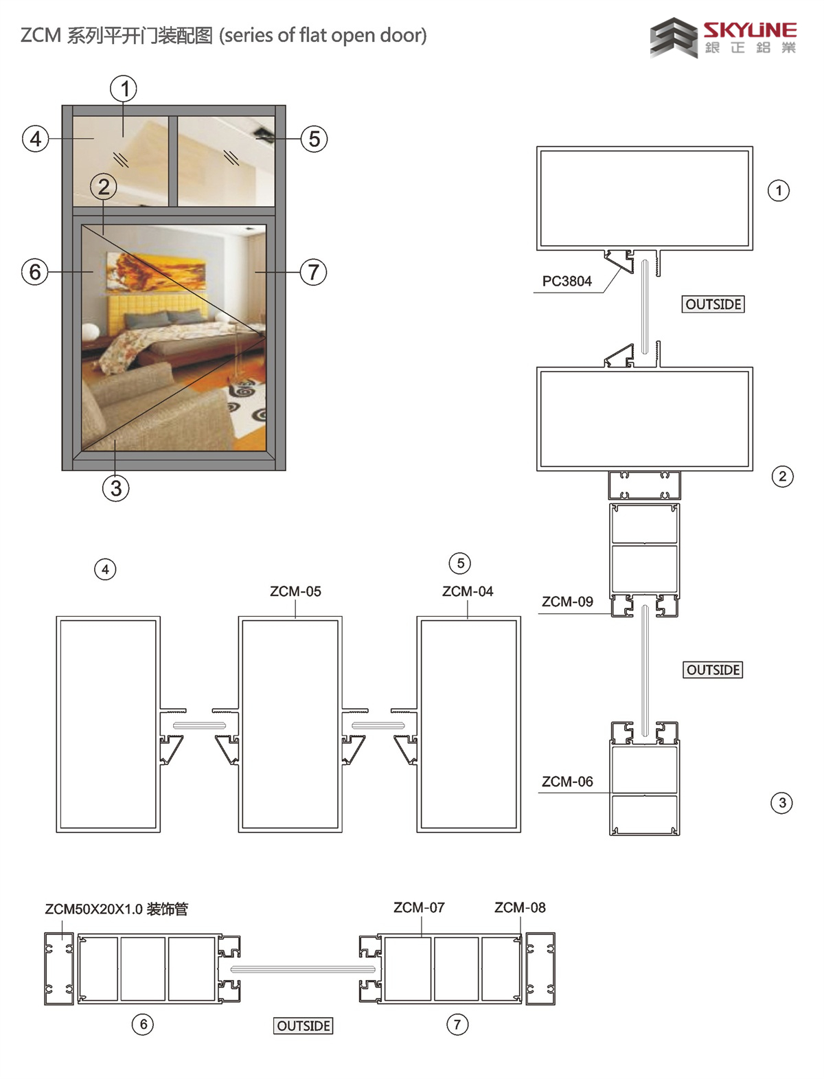 ZCM系列平開門